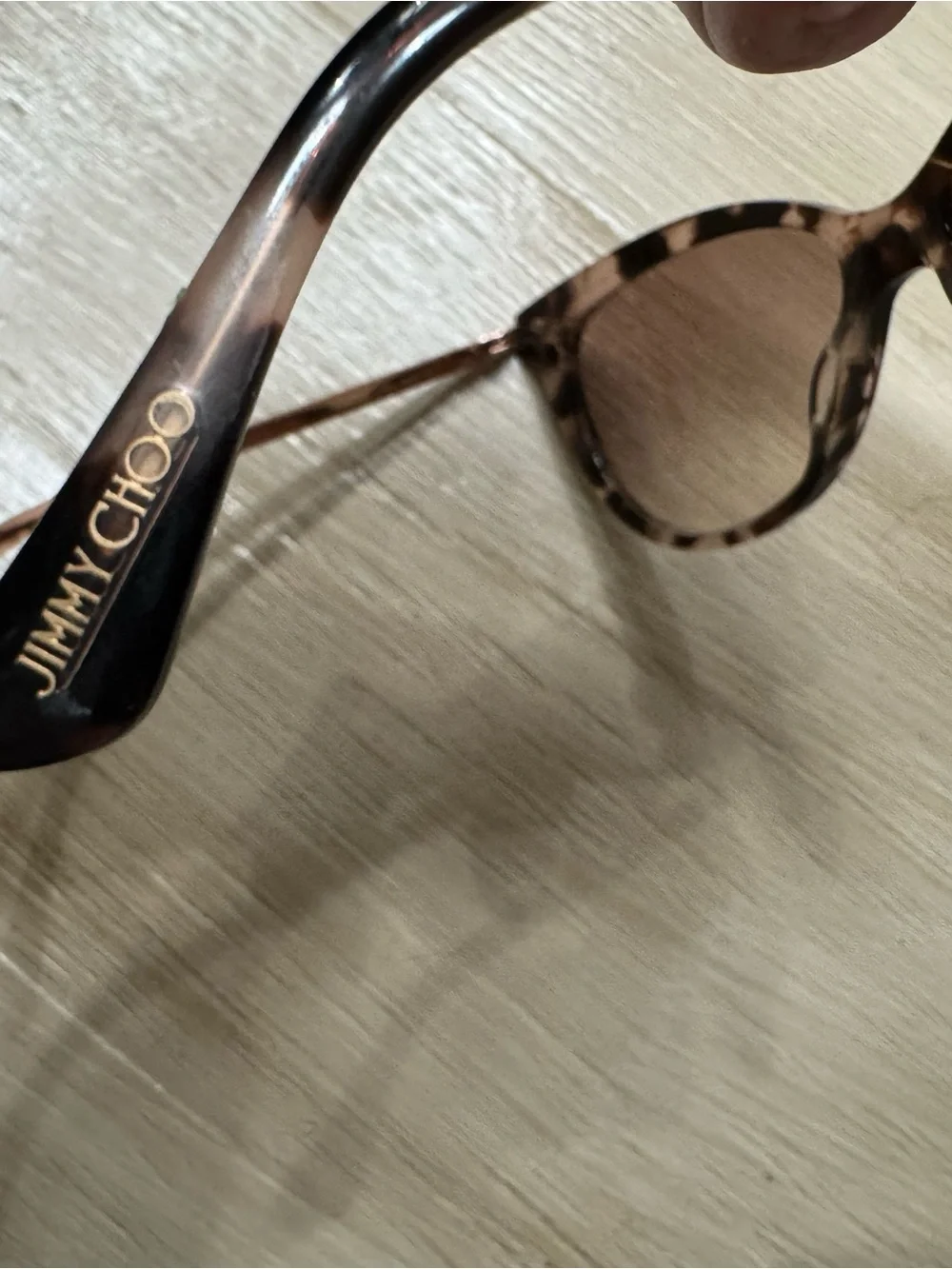 JIMMY CHOOSE RALEIGH/S 0T4H Tortoiseshell Cat-Eye Women's Sunglasses